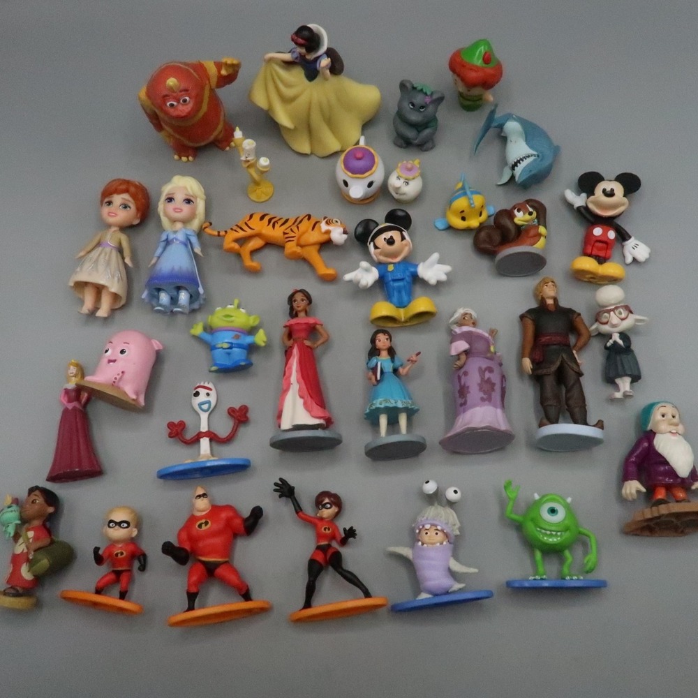Disney Figure Toy Lot 1"-4" Toy Story Monsters Incredibles Frozen Mickey Nemo